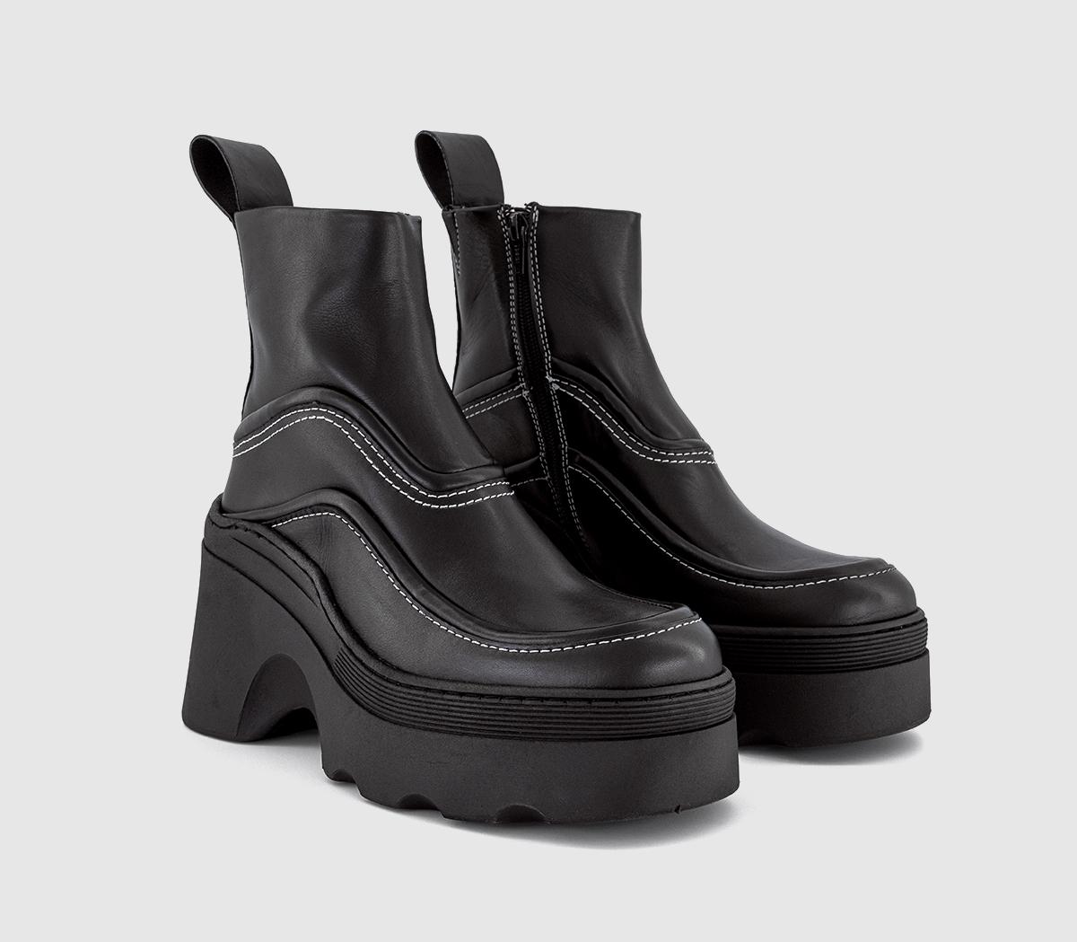 MiistaAnnelise Black Ankle Boots MiistaAnnelise Black Ankle BootsBlack