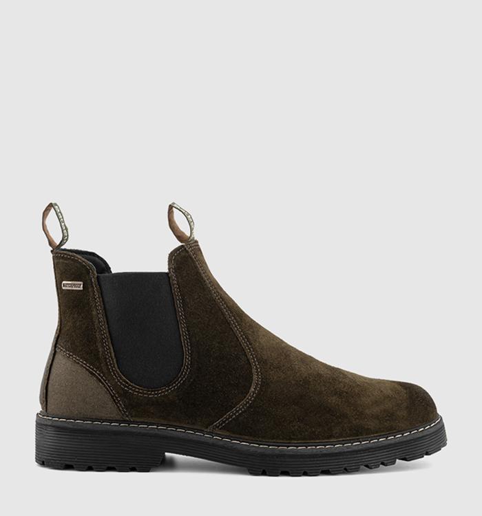 Barbour Patton Chelsea Boots Oiled Brown Suede