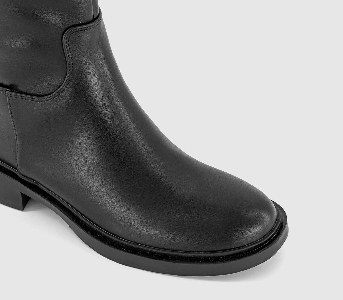 OFFICEKassidy Clean Sole Knee High Boots OFFICEKassidy Clean Sole Knee High BootsBlack Pu
