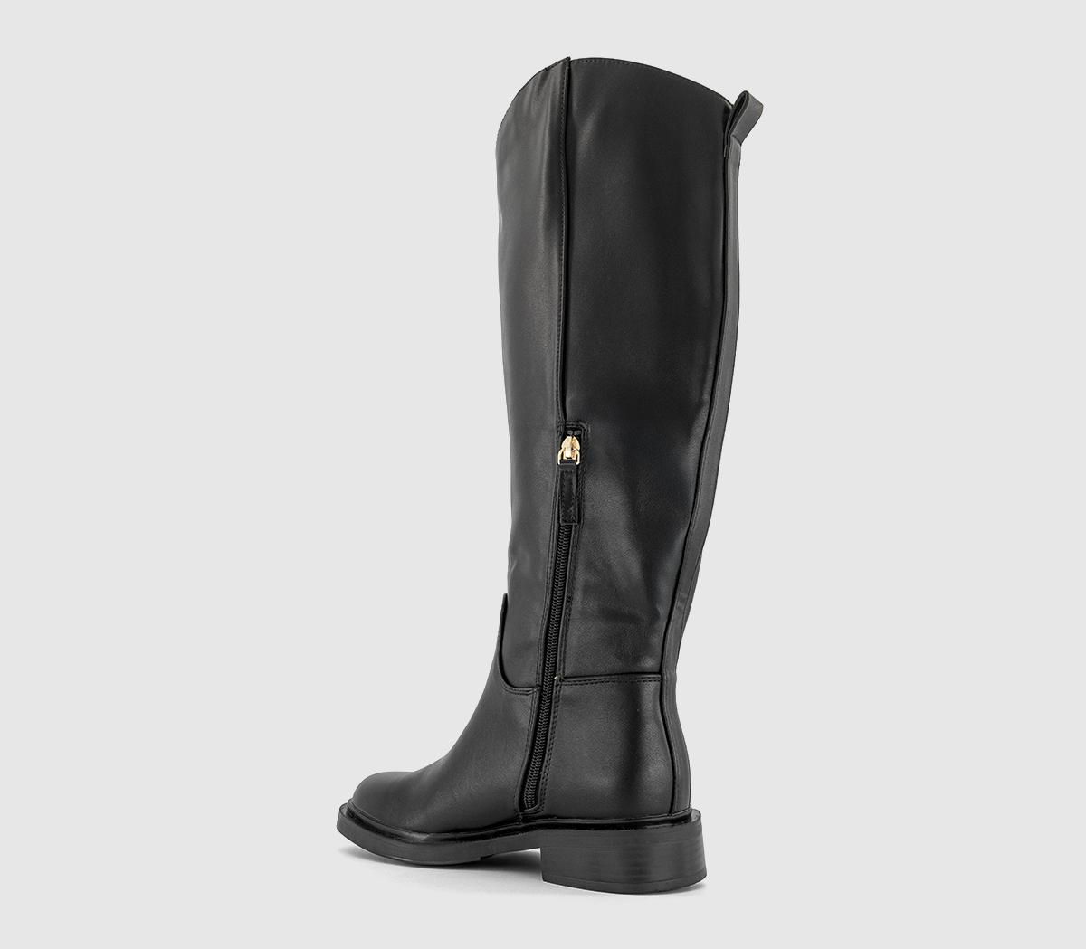 OFFICEKassidy Clean Sole Knee High Boots OFFICEKassidy Clean Sole Knee High BootsBlack Pu