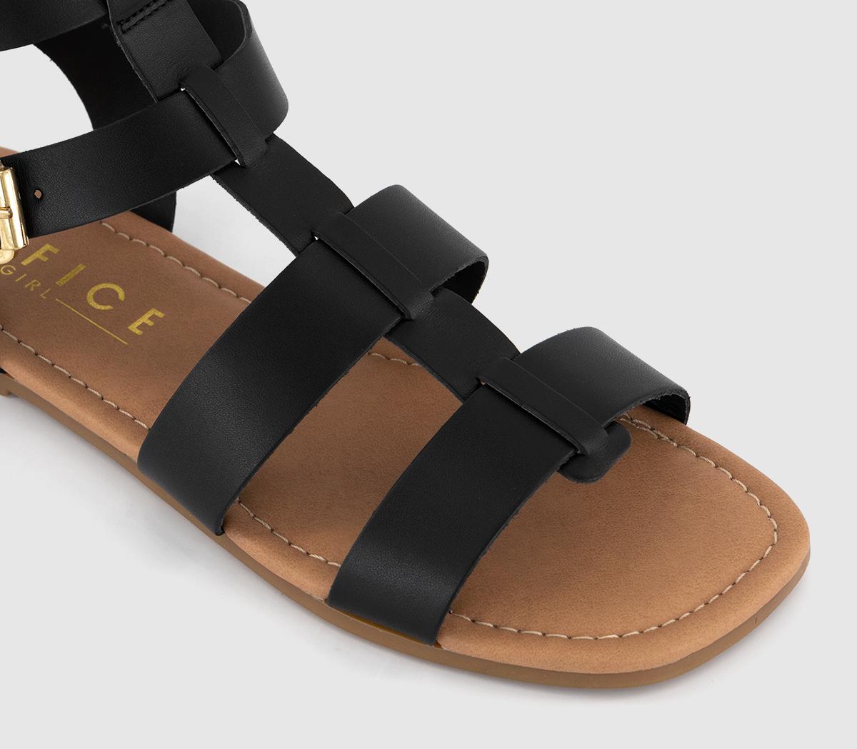 OFFICE Skyler Gladiator Sandals OFFICE Skyler Gladiator Sandals Black