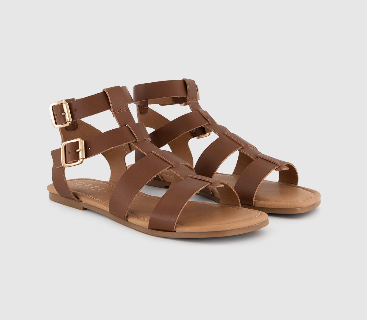 OFFICE Skyler Gladiator Sandals Tan - Women’s Sandals