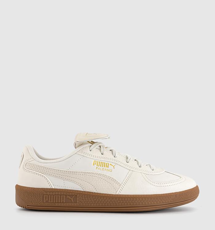 PUMA Palermo Premium Trainers Warm White Alpine Snow