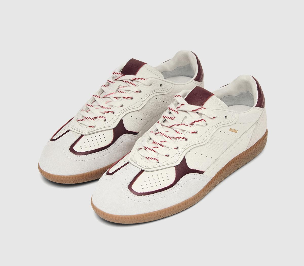 ALOHASTb490 Rife SneakersWhite Burgundy Leather
