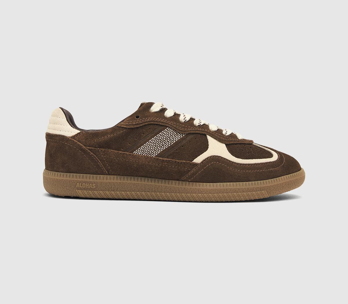 Alohas Womens TB.490 Rife Sneakers Cocoa Off White Brown, 3.5