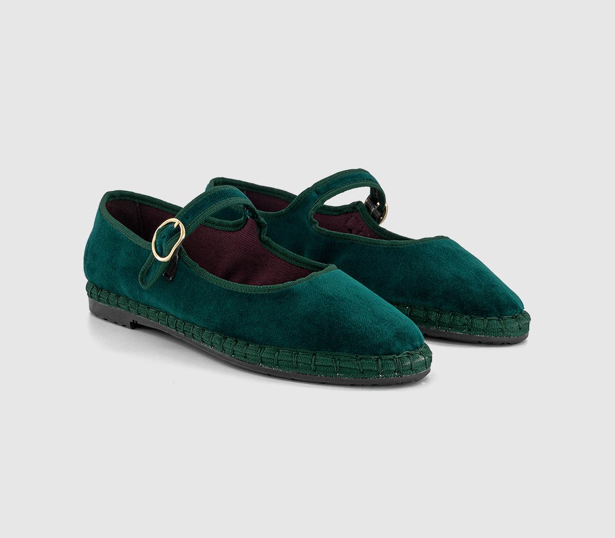 FlabelusMary Jane Shoes FlabelusMary Jane ShoesGreen Velvet