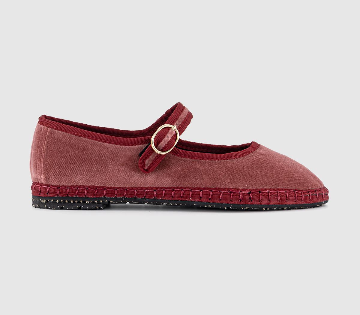 FlabelusMary Jane ShoesSoft Pink Velvet