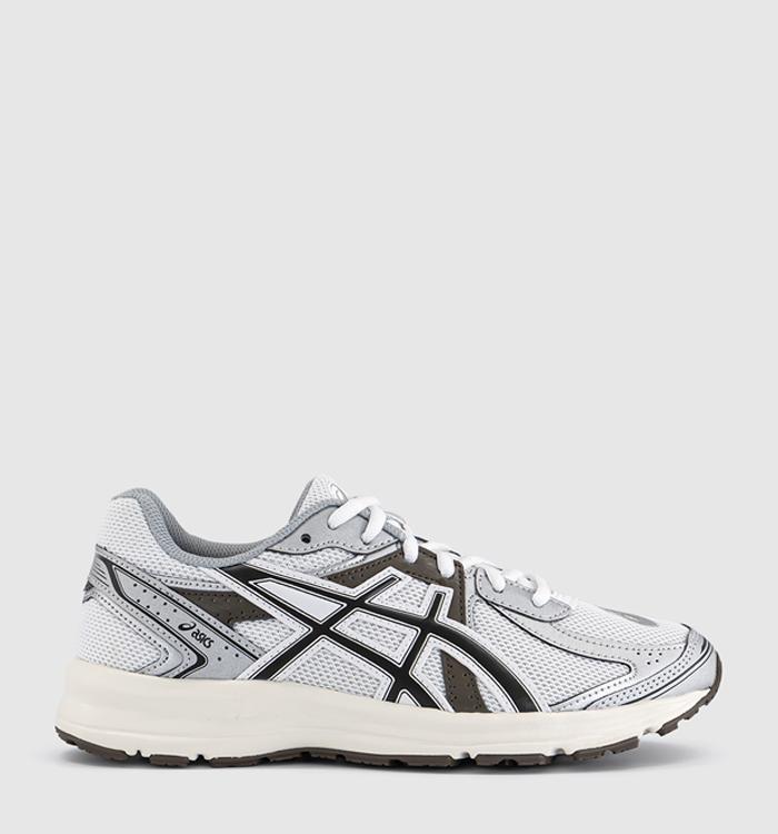 ASICS Jog 100 S Trainers White Black Coffee
