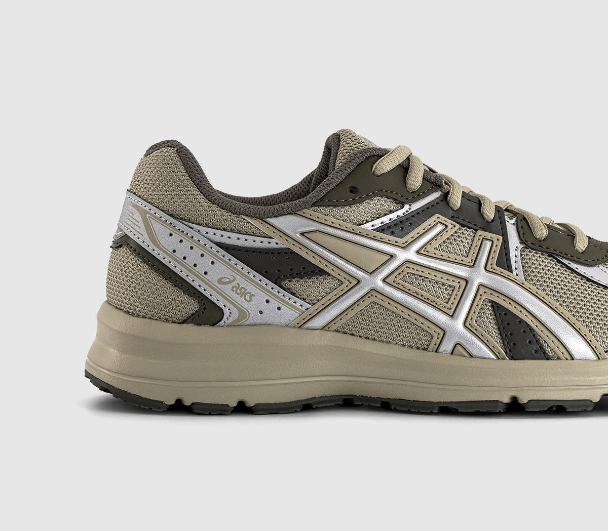 ASICSJog 100S Trainers ASICSJog 100S TrainersKhaki Pure Silver