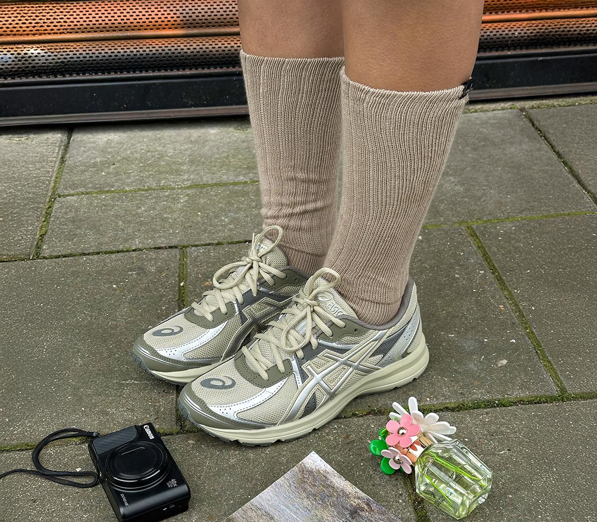 ASICSJog 100S TrainersKhaki Pure Silver
