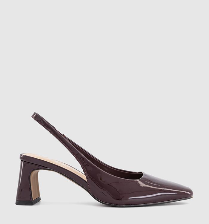 OFFICE Mirage Slingback Court Heels Berry Pu