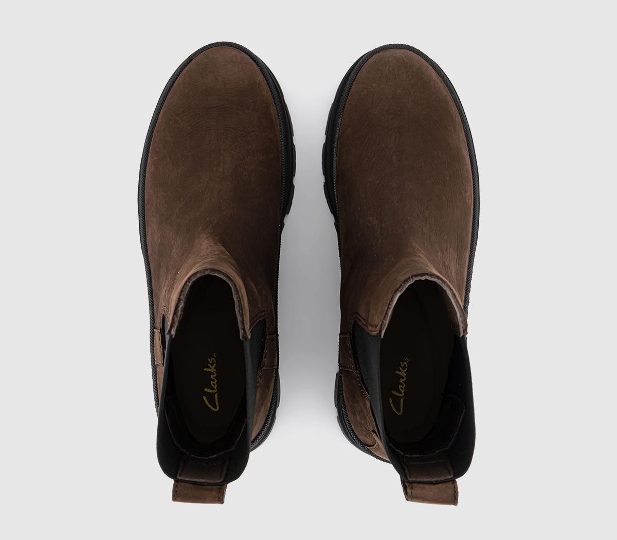 Clarks Boots & ShoesOrianna2 Top Chelsea BootsDark Brown Nubuck