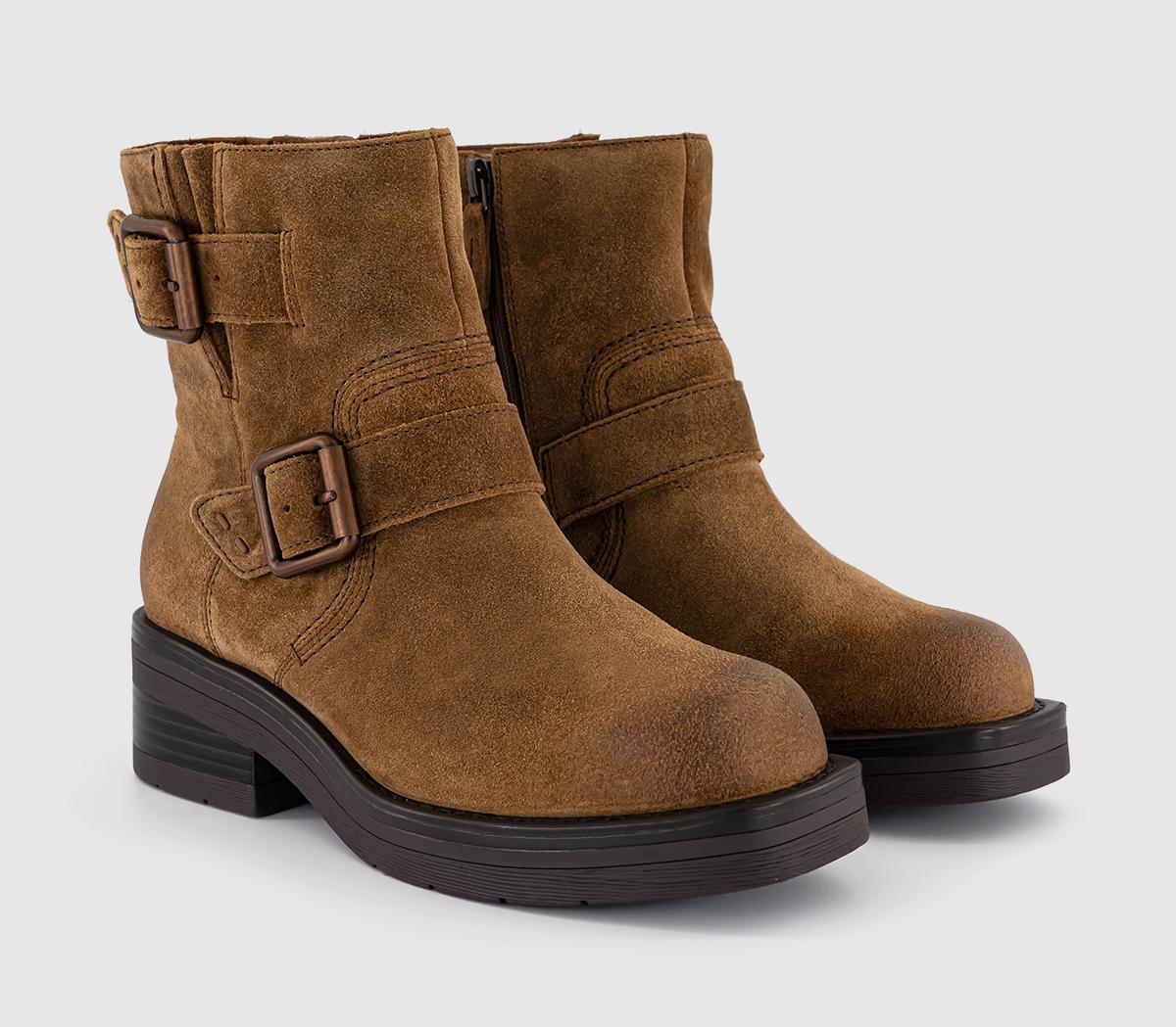 Clarks Boots & ShoesRebelle Buckle Boots Clarks Boots & ShoesRebelle Buckle BootsWalnut Suede