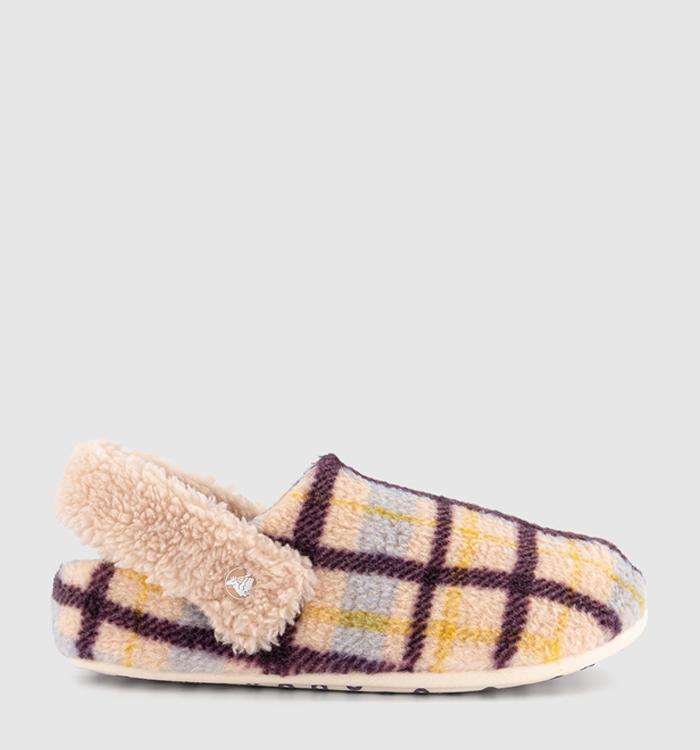 Crocs Classic Cozzzy Slippers Pink Caramel Print