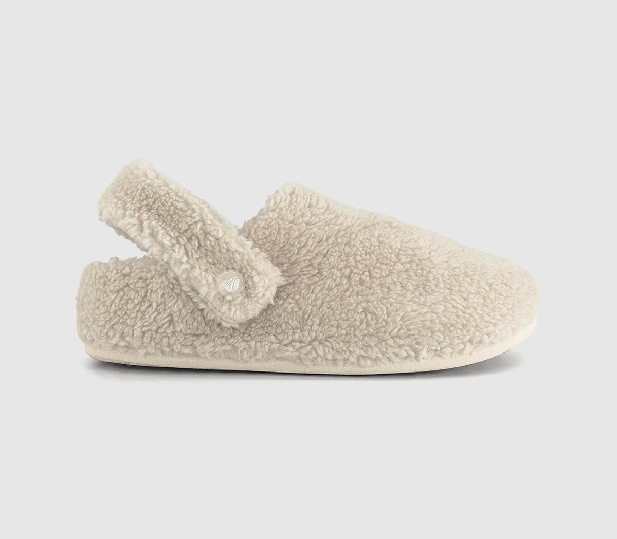Crocs Classic Cozzzy Slippers Stucco  Natural in Women's Size 8, Office Shoes