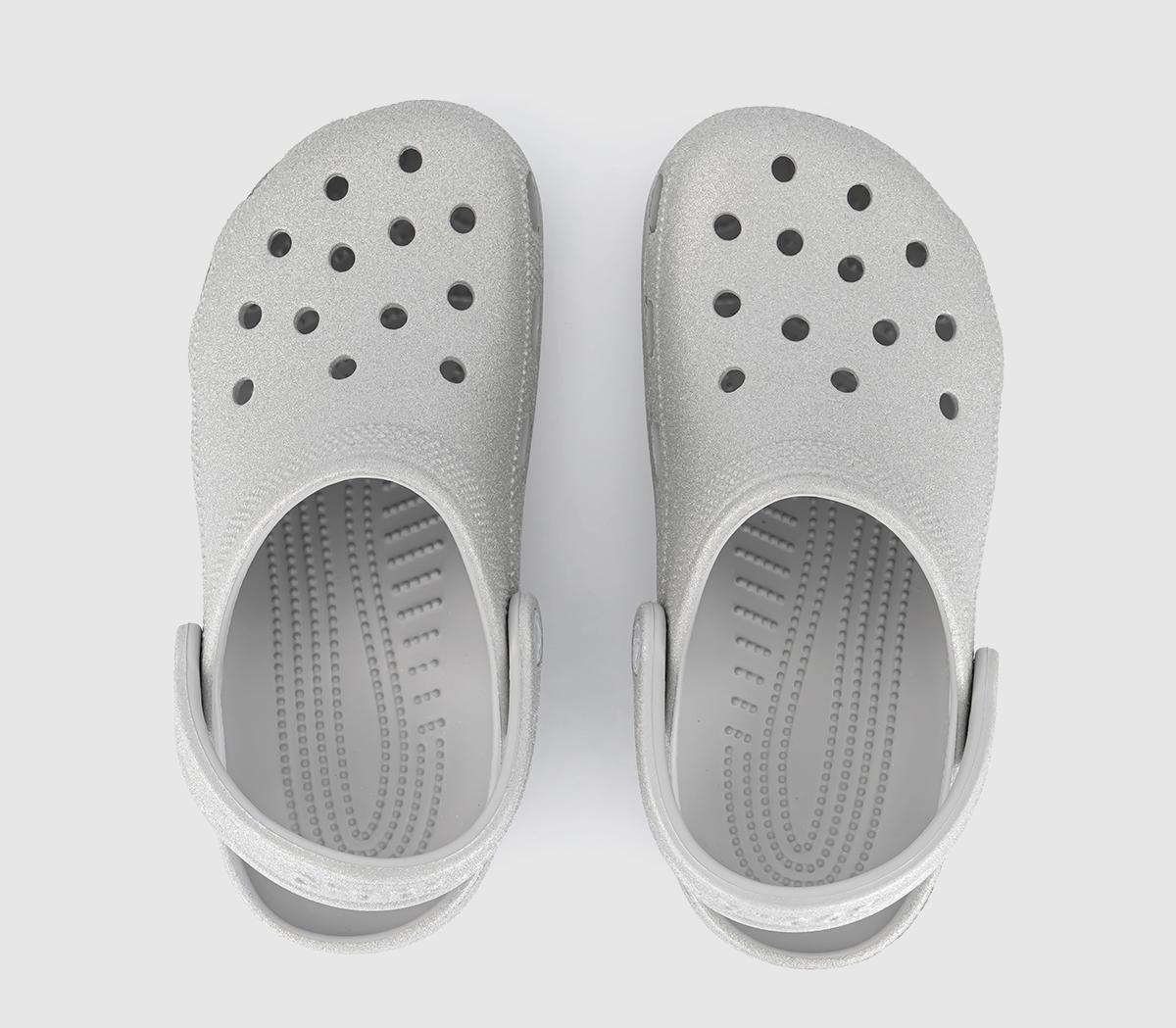 CrocsClassic Glitter ClogsSilver