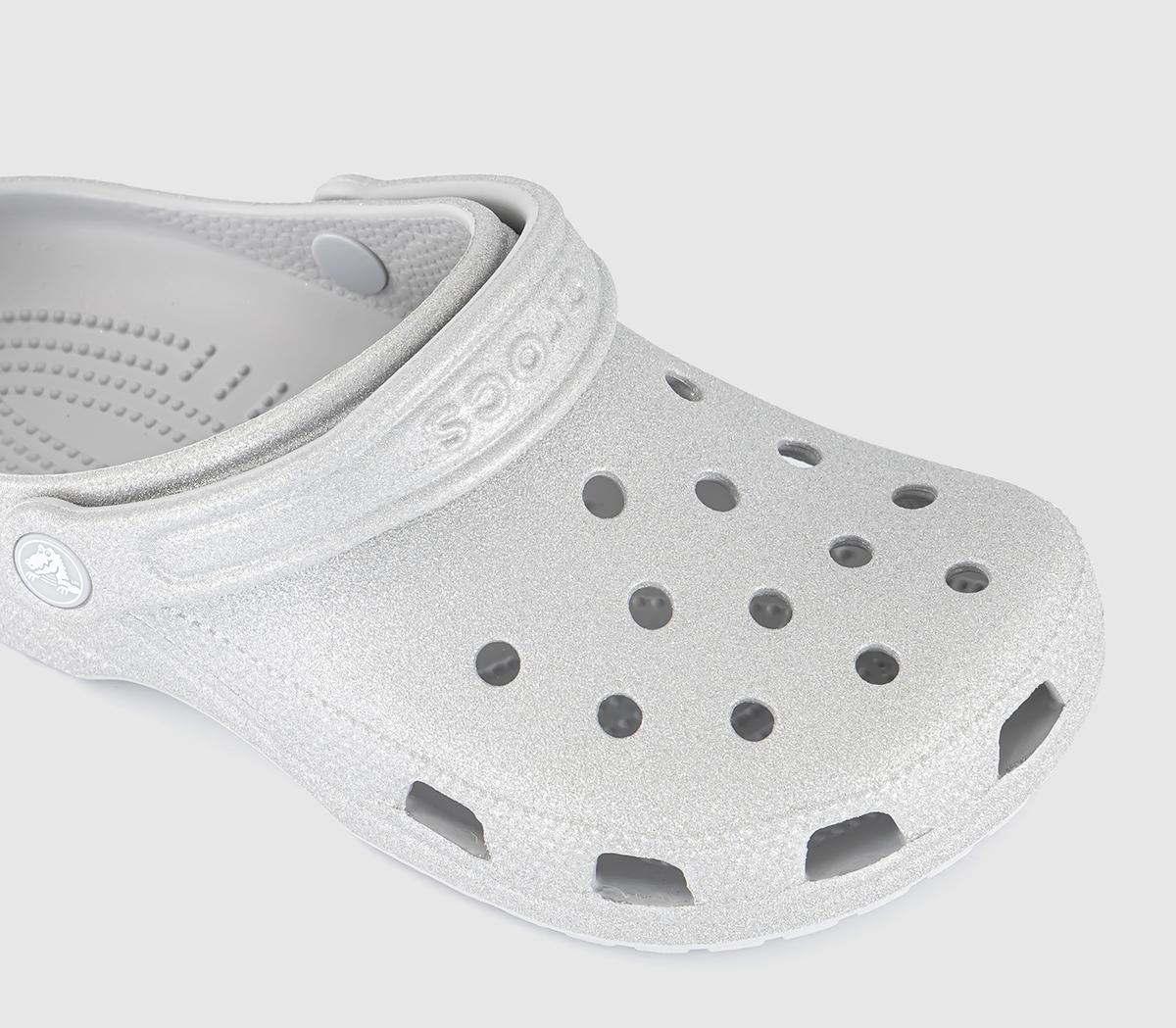 CrocsClassic Glitter ClogsSilver