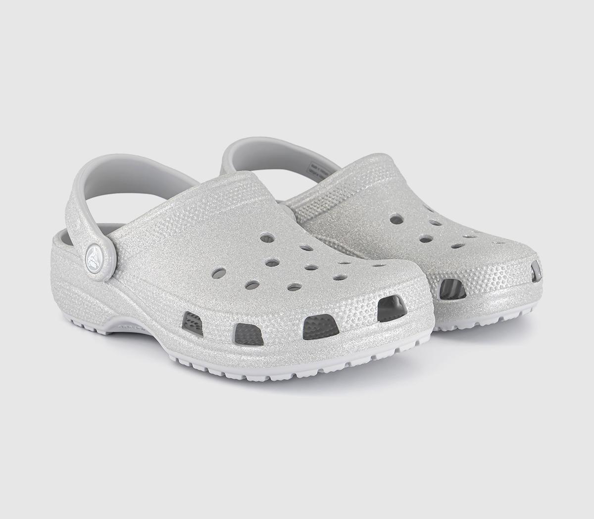 CrocsClassic Glitter ClogsSilver