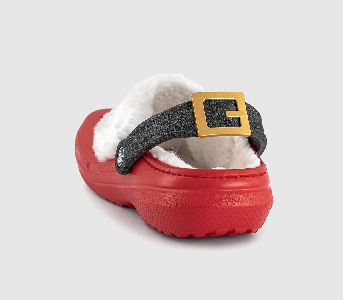 CrocsClassic Lined Santa ClogsRed