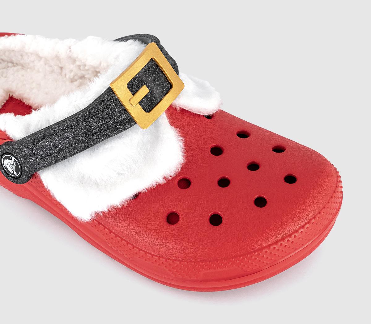 CrocsClassic Lined Santa ClogsRed