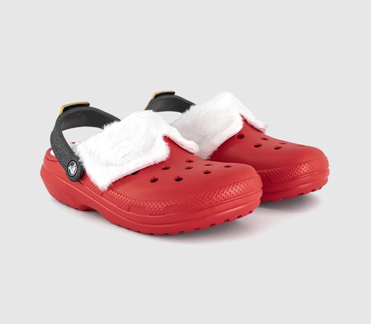 CrocsClassic Lined Santa ClogsRed