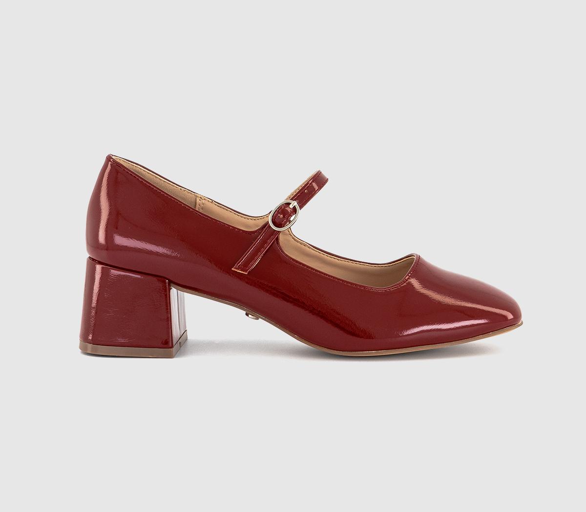 OFFICEMartini One Strap Mary Jane Heels OFFICEMartini One Strap Mary Jane HeelsRed