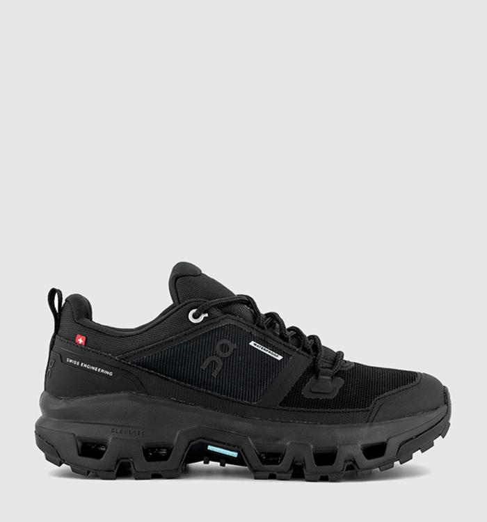 ON Cloudrock Low Waterproof Trainers Black Black F