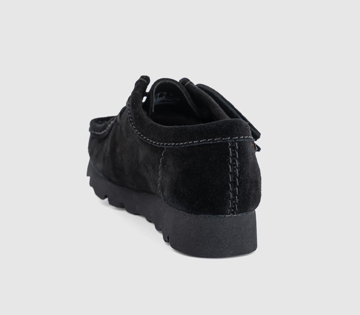 Clarks Originals Wallabee GTX Shoes Black - Women's Flats