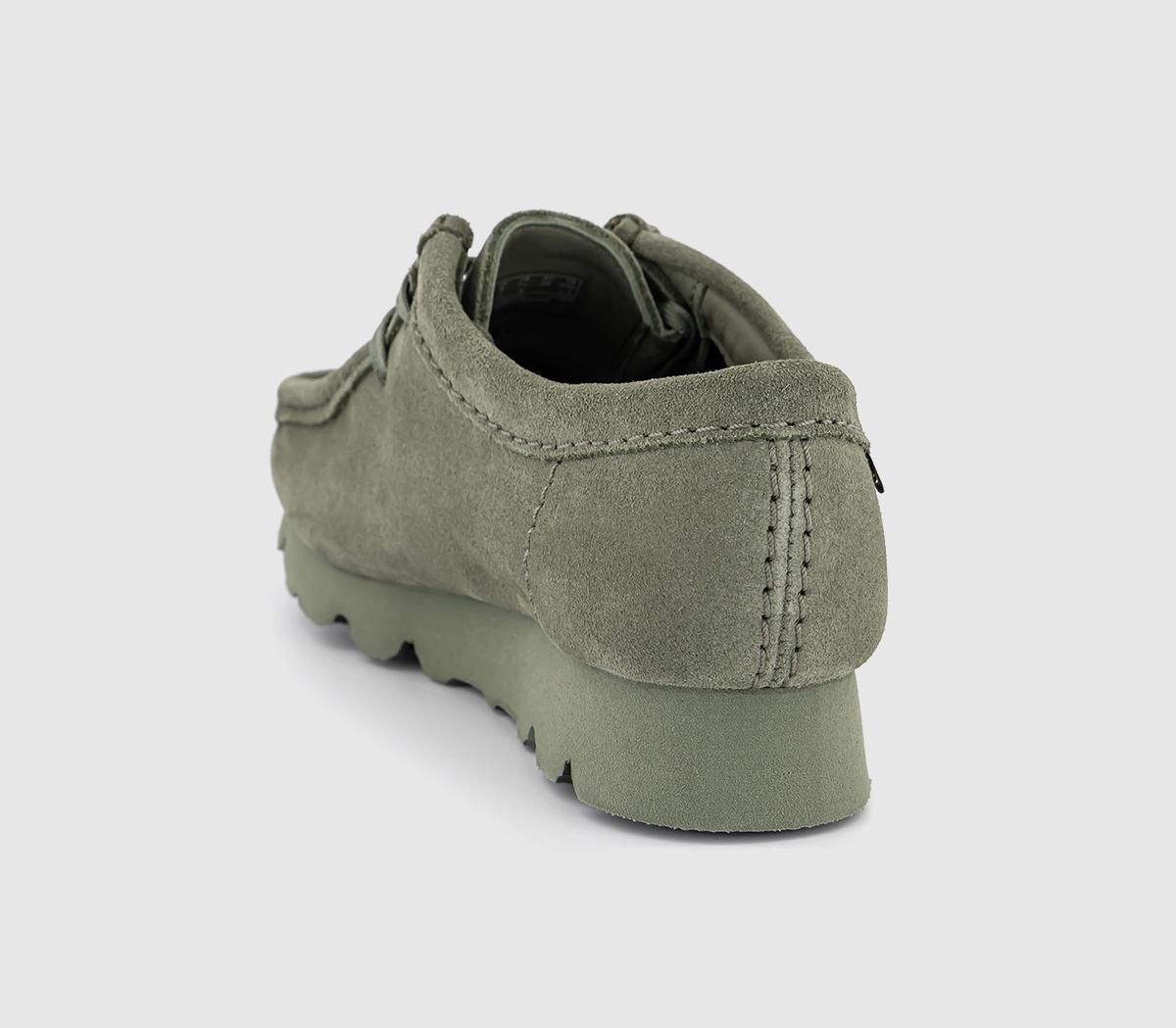 Clarks OriginalsWallabee GTX ShoesKhaki Green Suede