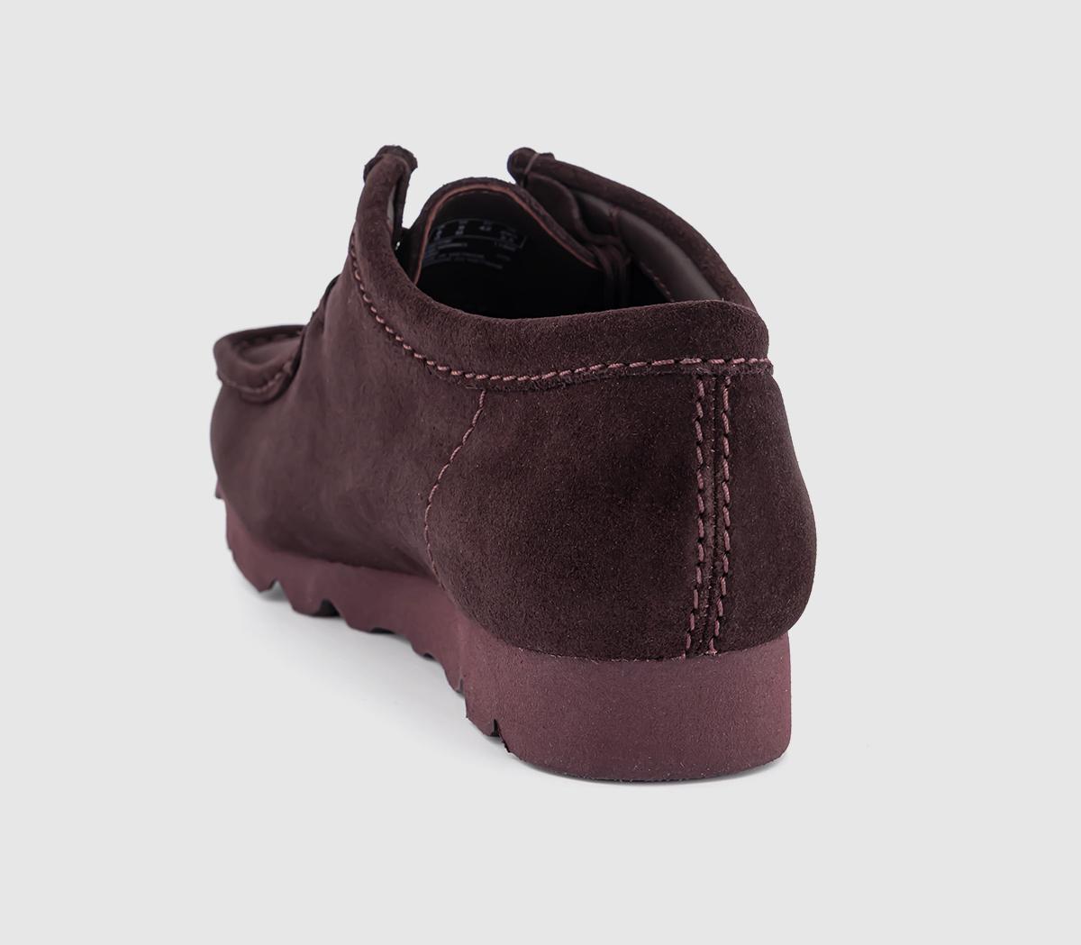 Clarks Originals Wallabee Gortex Shoes Purple Grape - Men's Casual