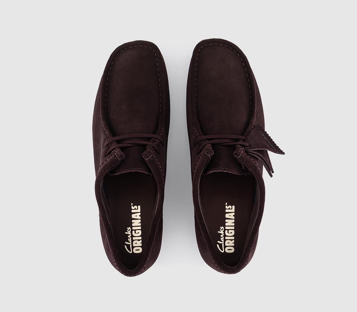 Clarks Originals Wallabee Gortex Shoes Purple Grape - Men's Casual