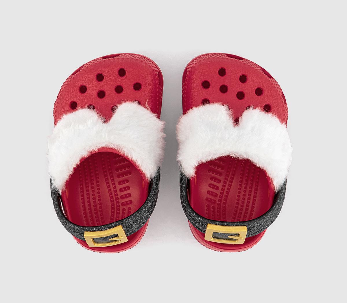 CrocsClassic Lined Santa Clogs Littles CrocsClassic Lined Santa Clogs LittlesVarsity Red Multi