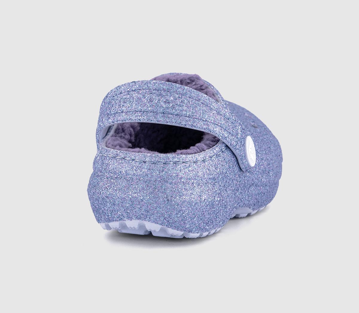 CrocsClassic Lined Toddler Clogs CrocsClassic Lined Toddler Clogs Frosted Glitter
