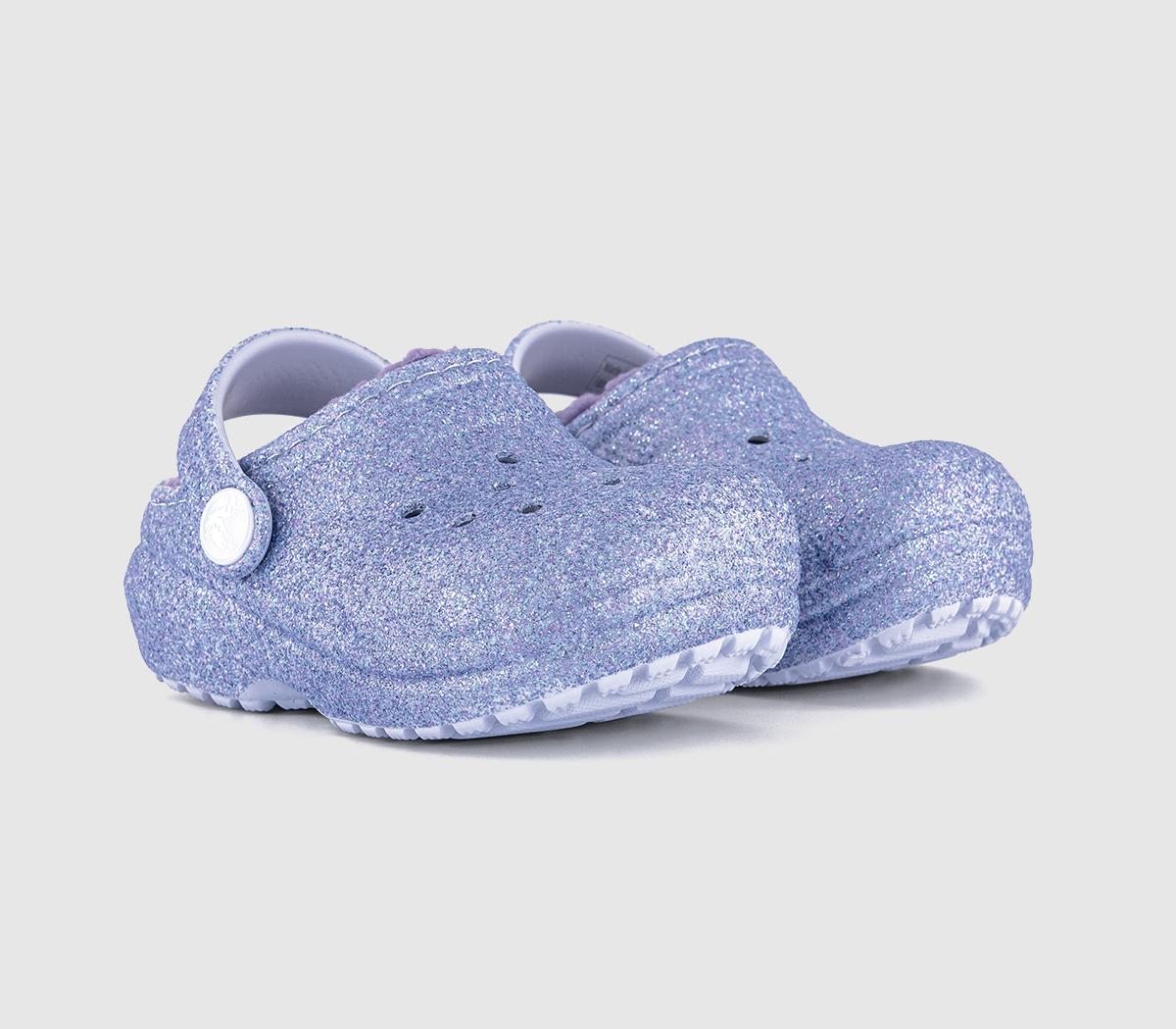 CrocsClassic Lined Toddler Clogs CrocsClassic Lined Toddler Clogs Frosted Glitter