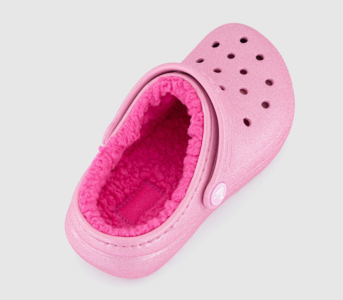 Crocs Classic Lined Kids Clog Crocs Classic Lined Kids Clog Pink Tweed