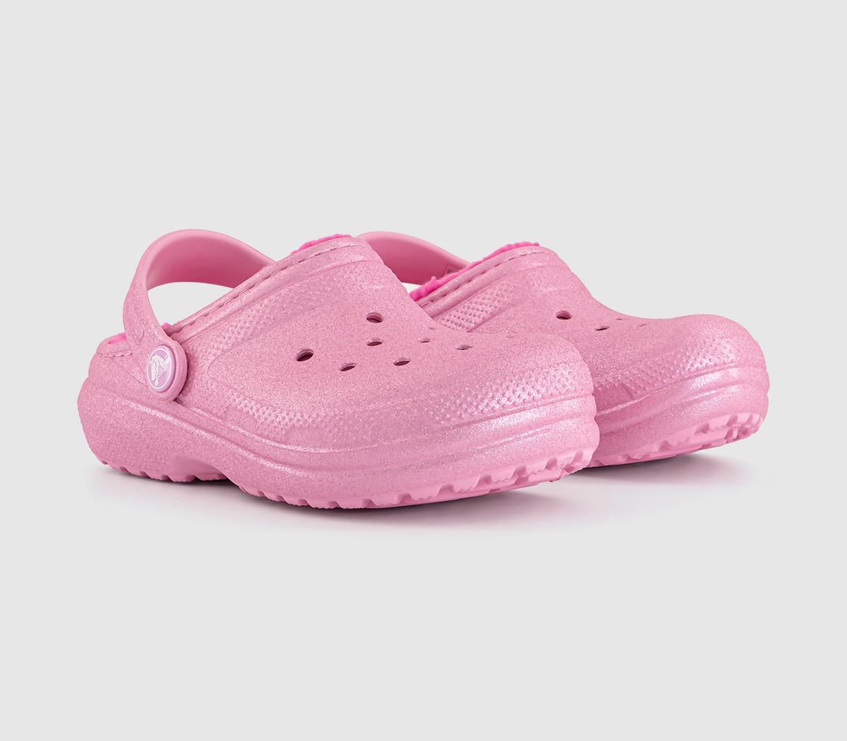 Crocs Classic Lined Kids Clog Crocs Classic Lined Kids Clog Pink Tweed