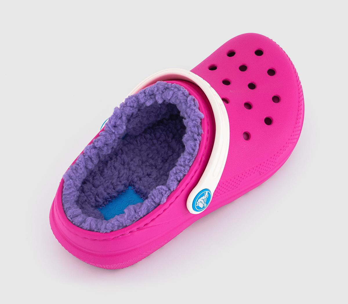 CrocsClassic Lined Kids Clogs CrocsClassic Lined Kids ClogsPink Crush Multi