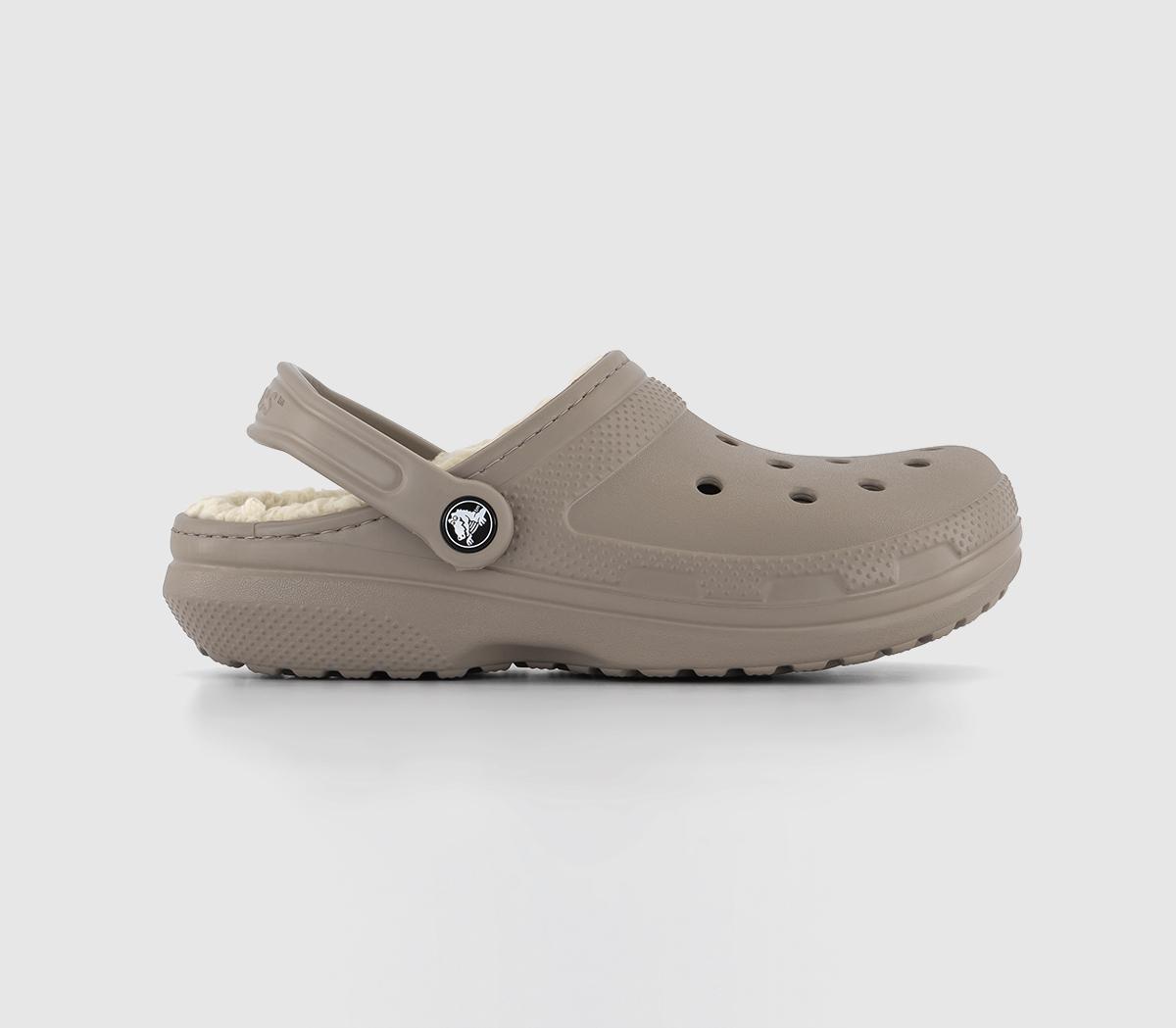 Crocs Classic Lined Kids Clogs Mushroom Bone Natural, 5