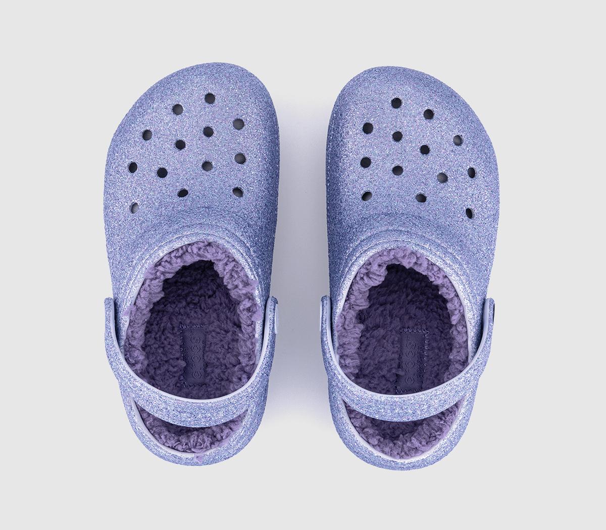 CrocsClassic Lined Kids Clogs CrocsClassic Lined Kids Clogs Frosted Glitter