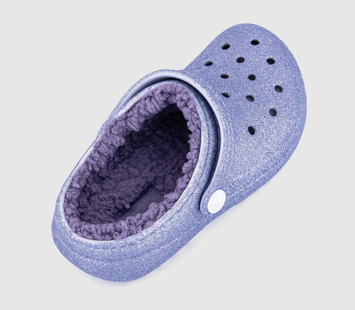 CrocsClassic Lined Kids Clogs CrocsClassic Lined Kids Clogs Frosted Glitter