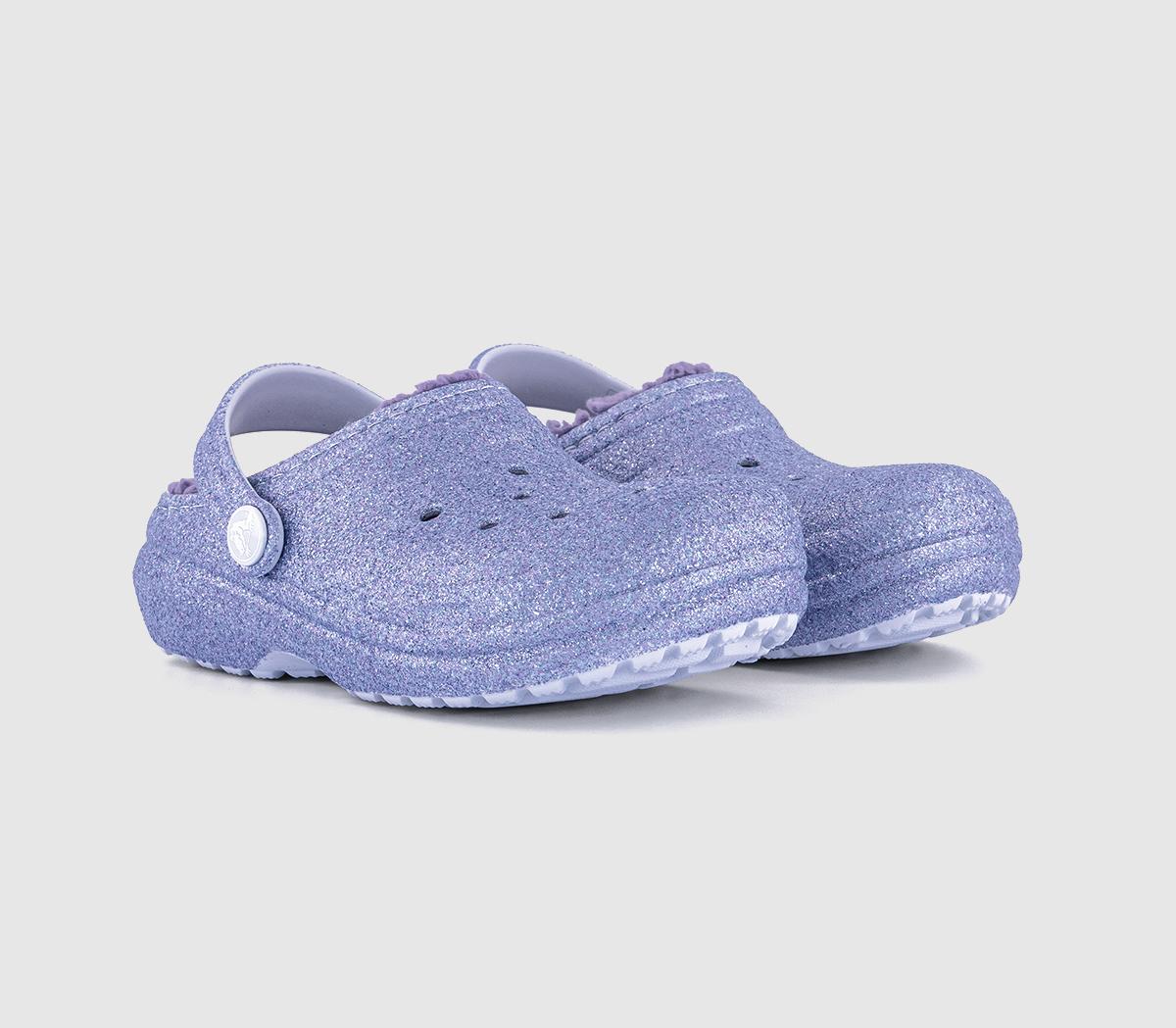 CrocsClassic Lined Kids Clogs CrocsClassic Lined Kids Clogs Frosted Glitter