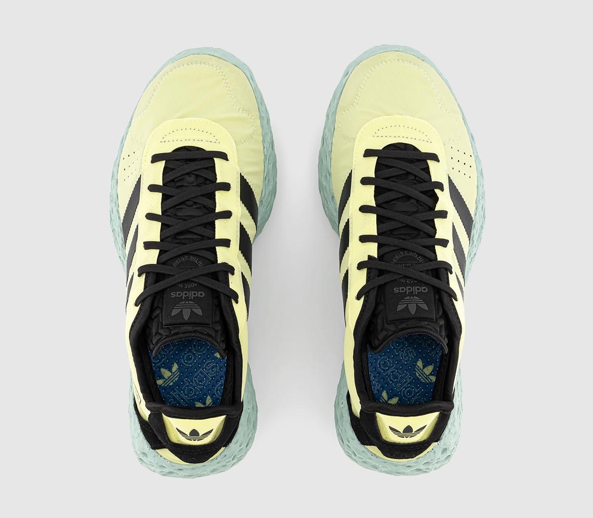 adidas Zponge Trainers Ice Yellow Core Black Focus Blue - Unisex