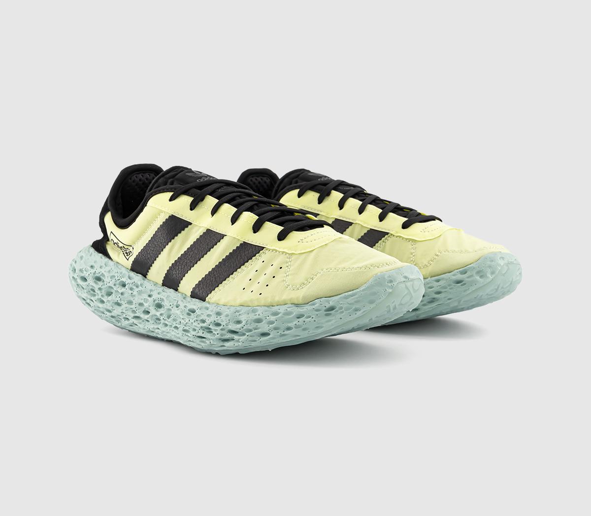 adidas Zponge Trainers Ice Yellow Core Black Focus Blue - Unisex