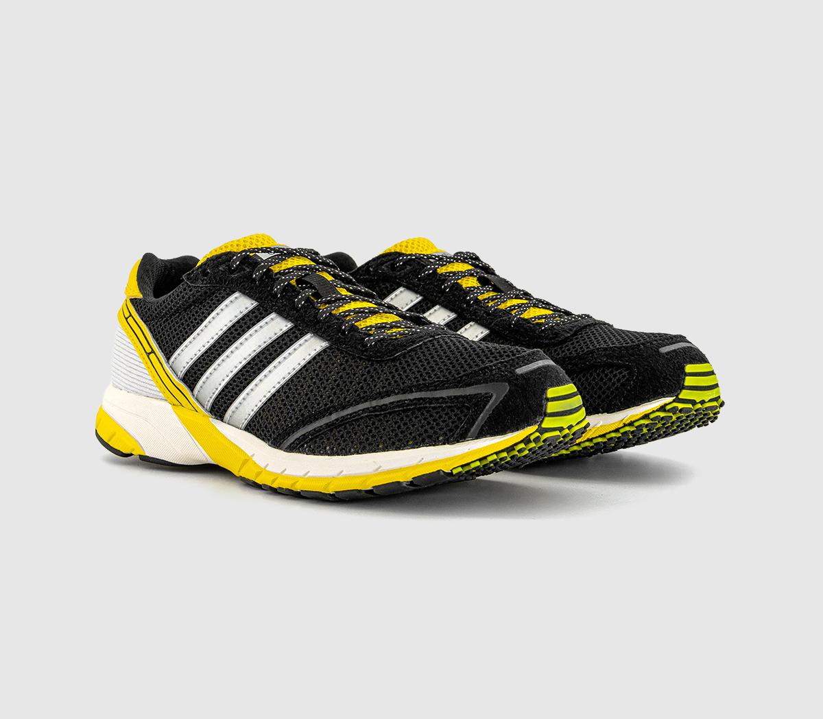 アーモンド adidas Adizero Adios OG Core Black Silver Metallic Yellow