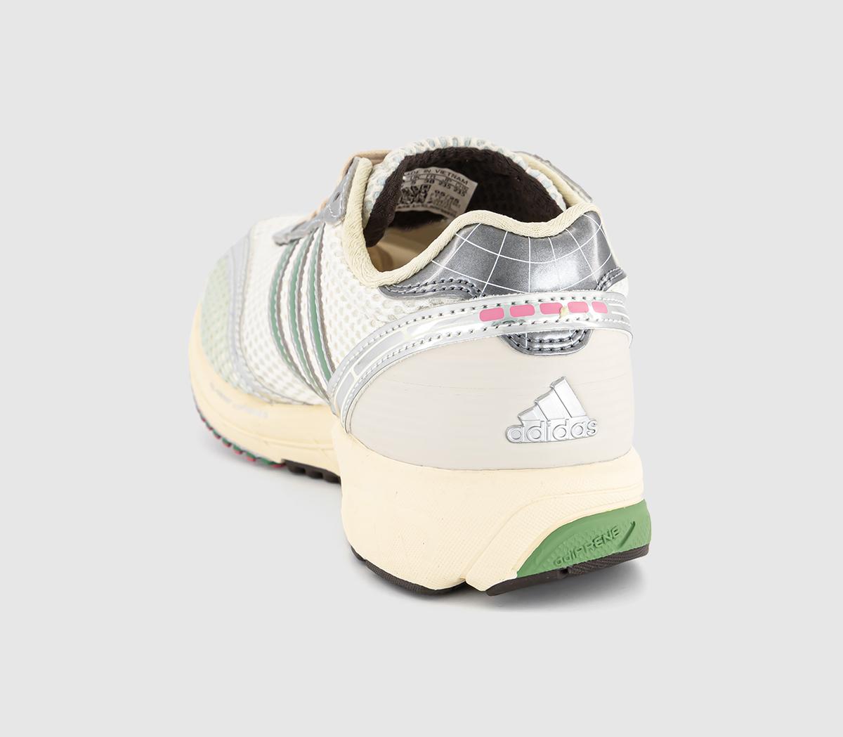 adidas Adizero Adios OG Trainers Cream White Preloved Green Dark