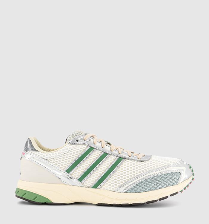 adidas Adizero Adios OG Trainers Cream White Preloved Green Dark Brown