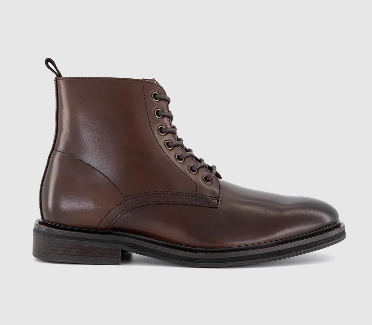 Plain leather boots best sale