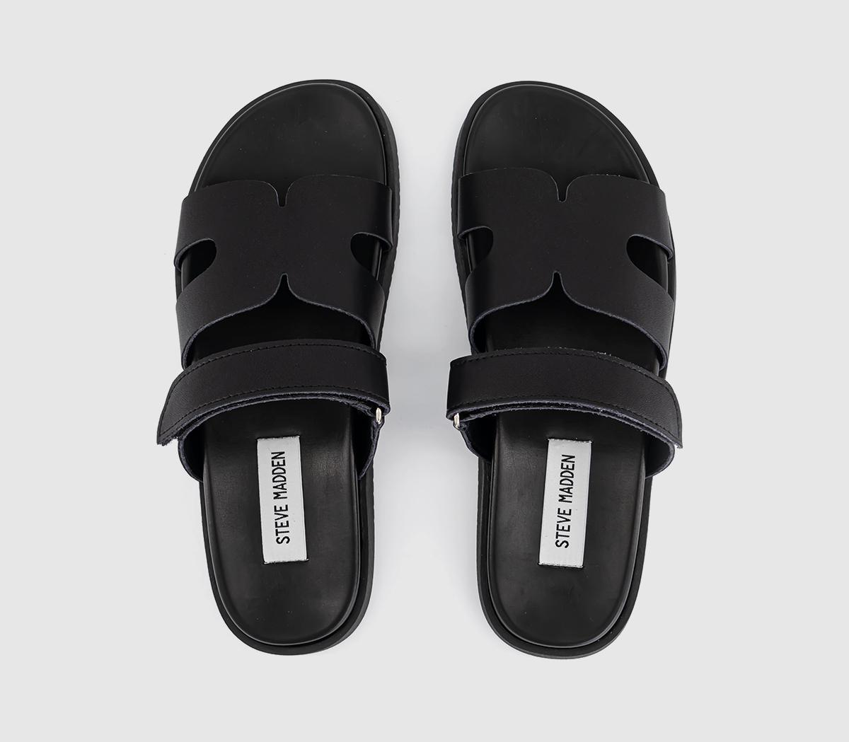 Steve MaddenMissile Sandals Steve MaddenMissile SandalsBlack Leather
