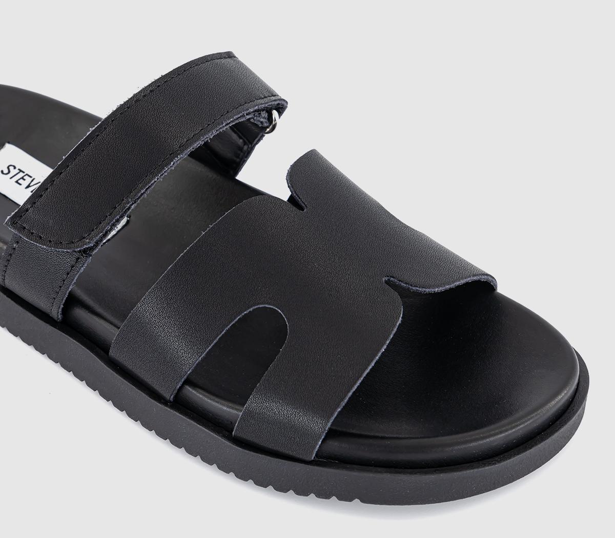 Steve MaddenMissile Sandals Steve MaddenMissile SandalsBlack Leather
