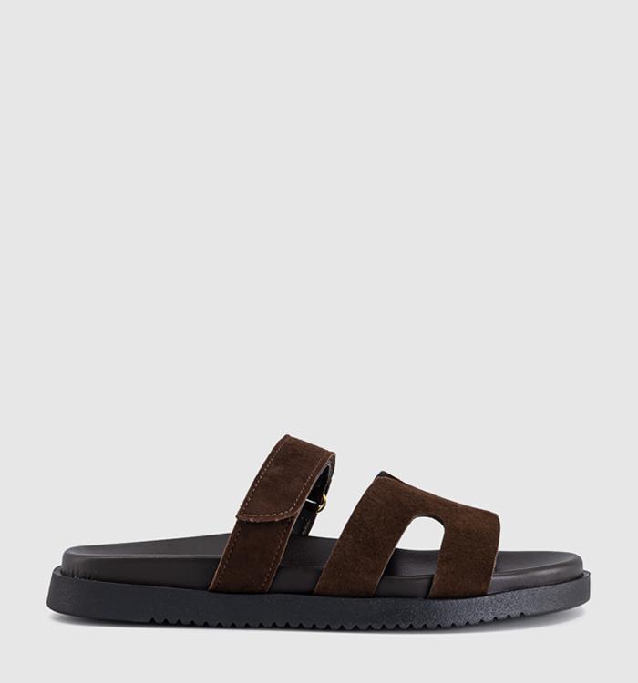 Steve Madden Missile Sandals Dark Brown